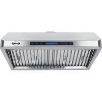 CombiSteel Afzuigkap - 90cm Breed - 1530m3 Per Uur 7227.0005 - Horeca
