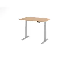 Hjh OFFICE PRO XDKB 12 S - 120x80 Eiken Tafelhoogte I Elektrisch in hoogte verstelbaar