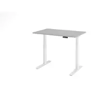 Hjh OFFICE PRO XDKB 12 W | 120x80 | elektrisch in hoogte verstelbaar - Grijs 120x80 Tafelhoogte I Elektrisch in hoogte verstelbaar