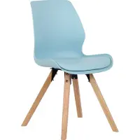 CLP Luna Eetkamerstoel - Modern - Rugleuning - 136 kg - Kunststof/grijs