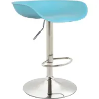 CLP Anaheim Barkruk - Kunststof blauw chroom
