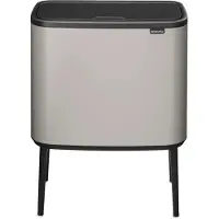 Brabantia Bo Touch Bin Prullenbak - 36 liter - 1 vak - Soft Grey