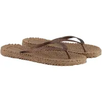 Ilse jacobsen Teenslipper 'Cheerful 01' lichtbruin / rose-goud