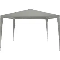 vidaXL Partytent Lichtgrijs 300 x 300 x 255 cm PE en staal