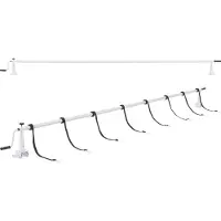 En.casa Rolapparaat voor zwembadtenten, type Oliveti, verstelbaar van 147 tot 555 cm. Rolmechanisme met schuiven. Rolapparaat voor zonnedoeken en zwembadtenten, gemaakt van aluminium