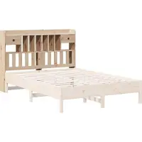 vidaXL Hoofdbord met opbergruimte 140 cm massief grenenhout