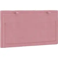 vidaXL Hoofdbordkussen "Hanko" 90 cm fluweel roze
