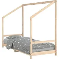 vidaXL Kinderbedframe 80x200 cm massief grenenhout