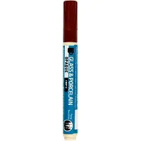 Creotime Glas- en porseleinstift dekkend - bruin