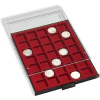 Leuchtturm Stapel element, MB - vak afm: 38x38 mm. (30 st.) Rookleur / Transparant