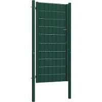 vidaXL Hekpoort PVC en staal 100x164 cm Groen