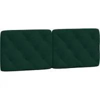 vidaXL Hoofdbordkussen 140 cm fluweel donkergroen