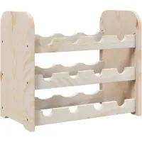 vidaXL Wijnrek 43x25x37 cm massief grenenhout