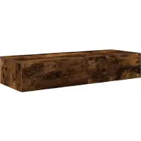 vidaXL Wandschap met lades 100x36x19cm bewerkt hout gerookt eikenkleur