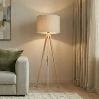 TK Lighting Vloerlamp Grand, hout licht, Woon-/ Eetkamer, Hout, Modern, vloerlamp hout