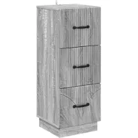 vidaXL Ladekast Grijs sonoma 33 x 34,5 x 87 cm Bewerkt hout