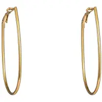Go Dutch Label Oorringen Fine Oval Hoop - 50mm Goudkleurig