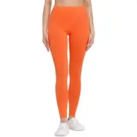 Bellivalini BLV-BLV50-147-LE Dames Leggings - Sport - Vrijetijdsbroek - Lang - Viscose - Sporbroek - Yogabroek - Oranje - XS
