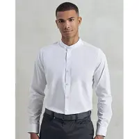 Premier Workwear PW258 Men´s Banded Collar Grandad Long Sleeve Shirt