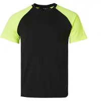 Top Swede : 225 T-shirt, Maat XS Zwart/Geel