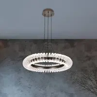 VIOKEF Hanglamp Alba, helder / transparant, Woon-/ Eetkamer, Kunststof, Modern, hanglamp