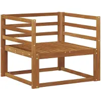 vidaXL Buiten Midden Sofa Naturel