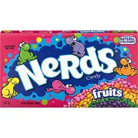 Nerds Fruits met natuurlijke smaak en Kleurstoffen! EU versie 12x141,7g