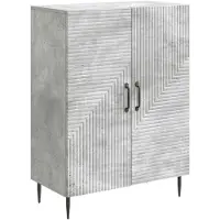 vidaXL Dressoir Betongrijs 66 x 34,5 x 89,5 cm Bewerkt hout