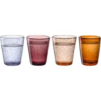 Leonardo BURANO drinkglas assorti warme kleuren - set/4