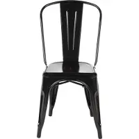 Bolero Stalen Stoel Zwart (4 Stuks) - GL331 - Horeca & Professioneel