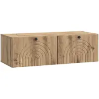 vidaXL Wandmontage TV-kast 99 x 41 x 30 cm Artisanaal eiken