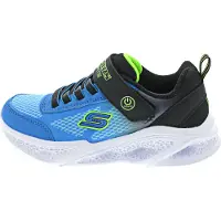 SKECHERS Sneakers 'METEOR-LIGHTS - KRENDOX' lichtblauw / lichtgroen / zwart