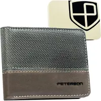 Peterson - Herenportefeuille - Grijs - RFID-beveiliging - Geen Sluiting