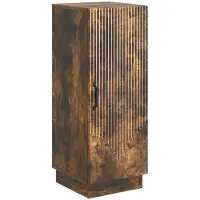 vidaXL Dressoir Gerookt eiken 33 x 34,5 x 87 cm Bewerkt hout