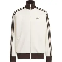 Adidas Gebreid vest 'FB' chocoladebruin / wolwit