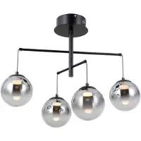 ITALUX Vala LED Plafondlamp Zwart Modern 20W