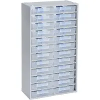 Allit 464810 Opbergkast voor kleine onderdelen VarioPlus ProM 57/48 Stapelbaar (b x h x d) 300 x 565 x 140 mm Zilver 1 stuk(s)