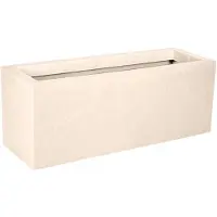 Eda Bloembak Plantenbak 25 liter - 59 x 19,5 cm - Hoogte 22,8 cm - Beige