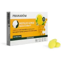 Pranarôm Aromaforce Keelpastilles Honing - Citroen 24 St Pastilles