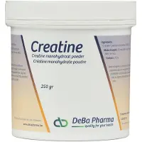 Deba Pharma Creatine Monohydraat Poeder Oplosbaar 250 g Poeder voor bereiding van een orale suspensie