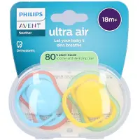 Philips Fopspeen +18m Air jaune/turquoise 2 St Fopspeen