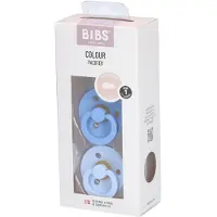 BIBS Fopspeen Sky Blue/Baby Blue Duo 0-6 2 St Speen