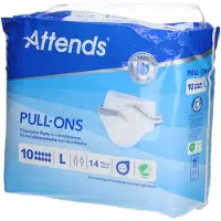 Attends Slip Pull-Ons 10 Large 14 St Luiers