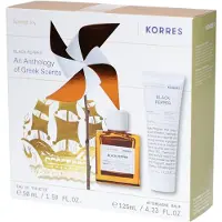 Korres Black Pepper Eau de Toilette + Aftershave Balsem Giftset 50+125 ml Set