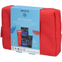 Apivita Promo Bee Sun Safe Crème Anti-Vlekken & Anti-Aging Spf50+ & Zwarte Reinigingsgel & Gezichtsmasker Zee Lavendel 50 ml Combinatieverpakking
