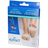 Epitact Dubbele Bescherming Hallux Valgus & Pijnlijke Voetzolen Large 1 St Verband(en)