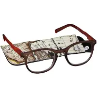 Pharma Glasses Leesbril Comp Bruin/Oranje +2.50 1 St Bril