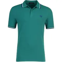 Fred perry Poloshirt 2-knoops pique groen 100% katoen
