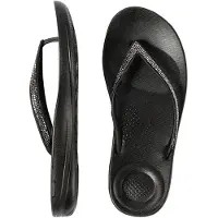 FitFlop Huisschoenen 'iQushion Sparkle' zwart