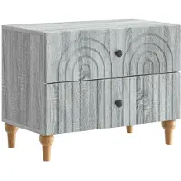 vidaXL Nachtkastje Grijs sonoma 62 x 34,5 x 48 cm Bewerkt hout